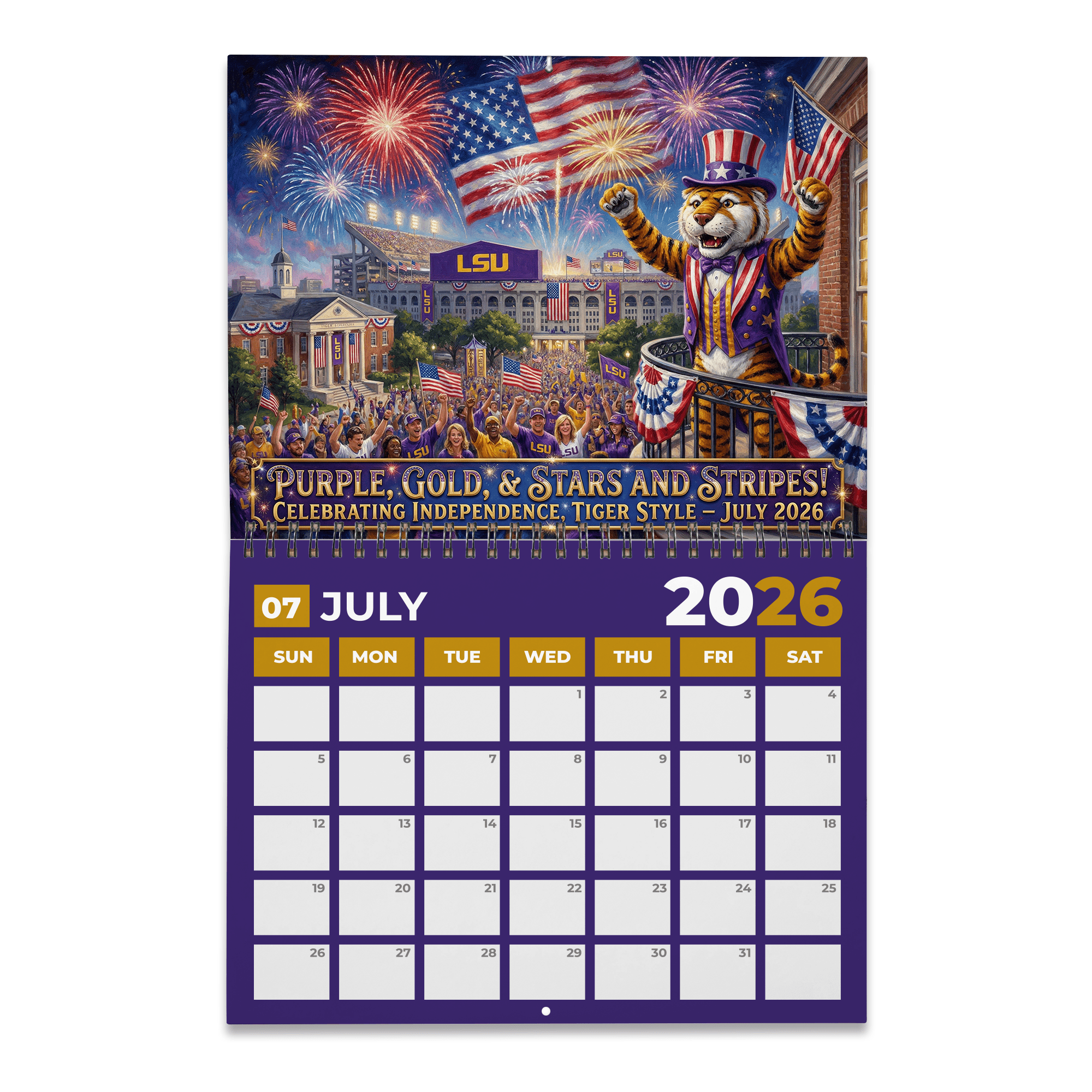 PREMIUM LSU 2026 CALENDAR LNTH
