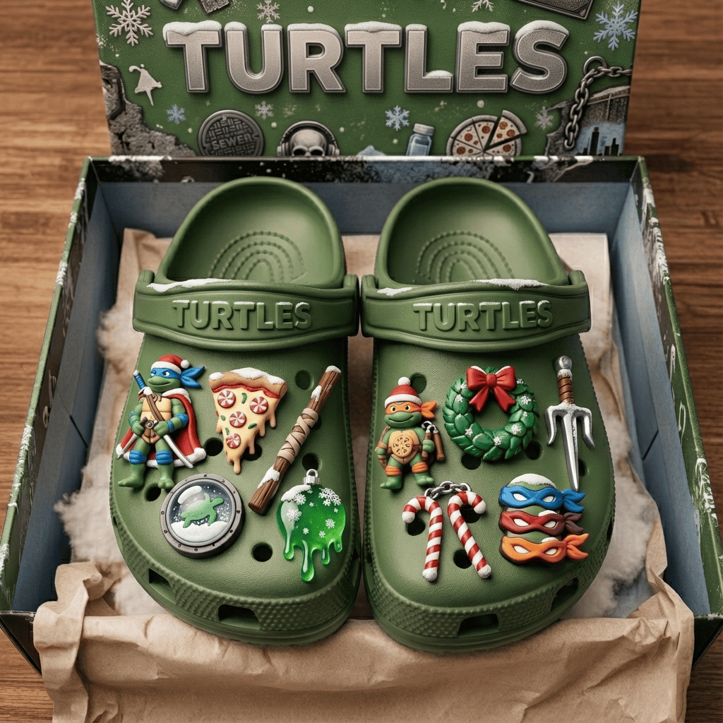 TMNT Premium Christmas Clogs NTD