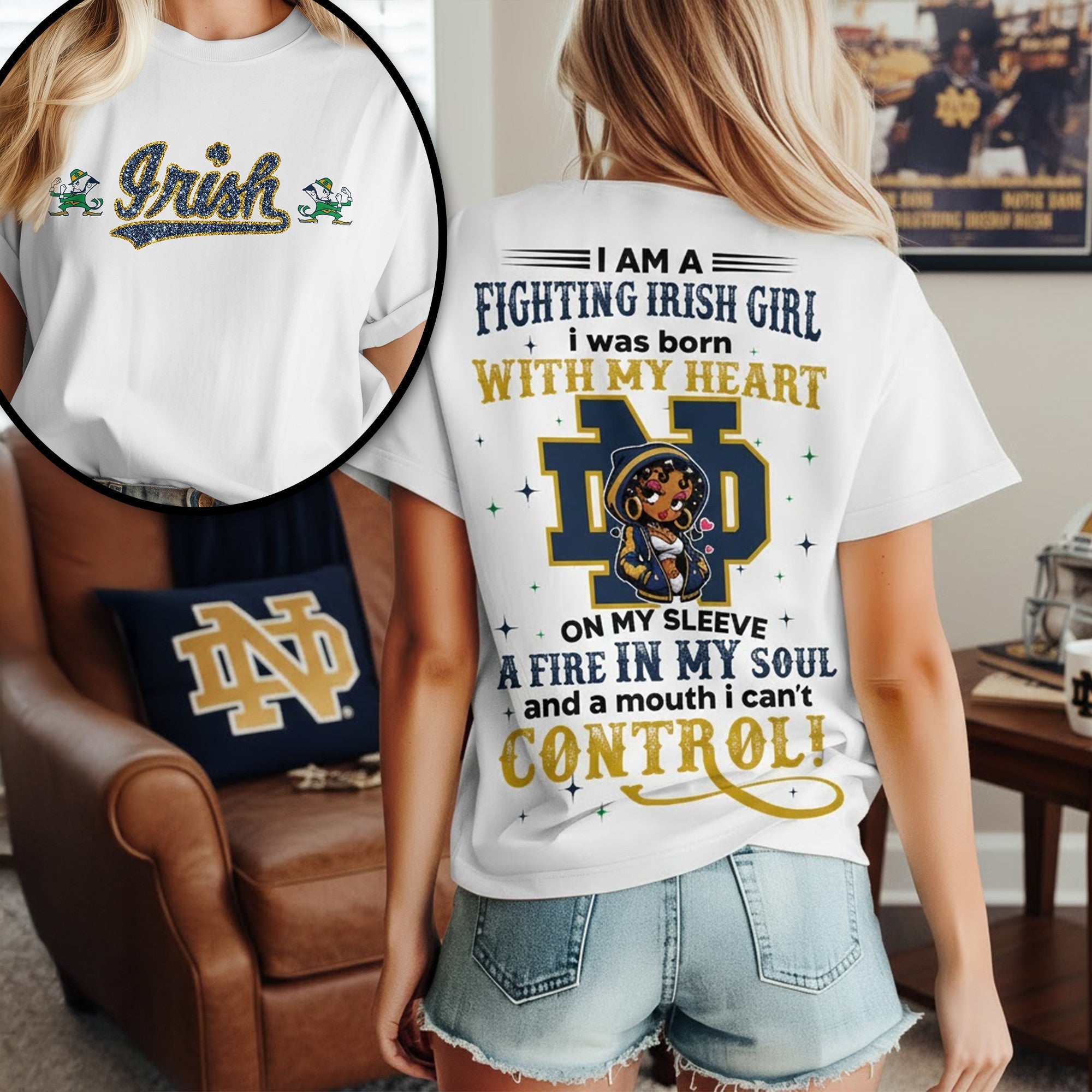 PREMIUM NDFI GIRL FAN 3D SHIRT TNSM