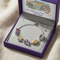 LSU Adjustable Charm Bracelet HTTT