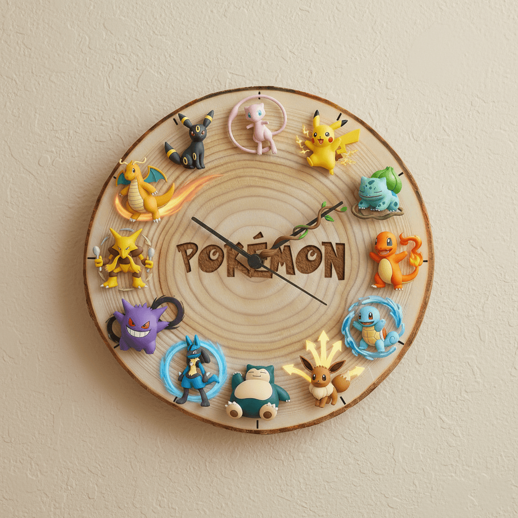PKM Wooden Wall Clock HTTT