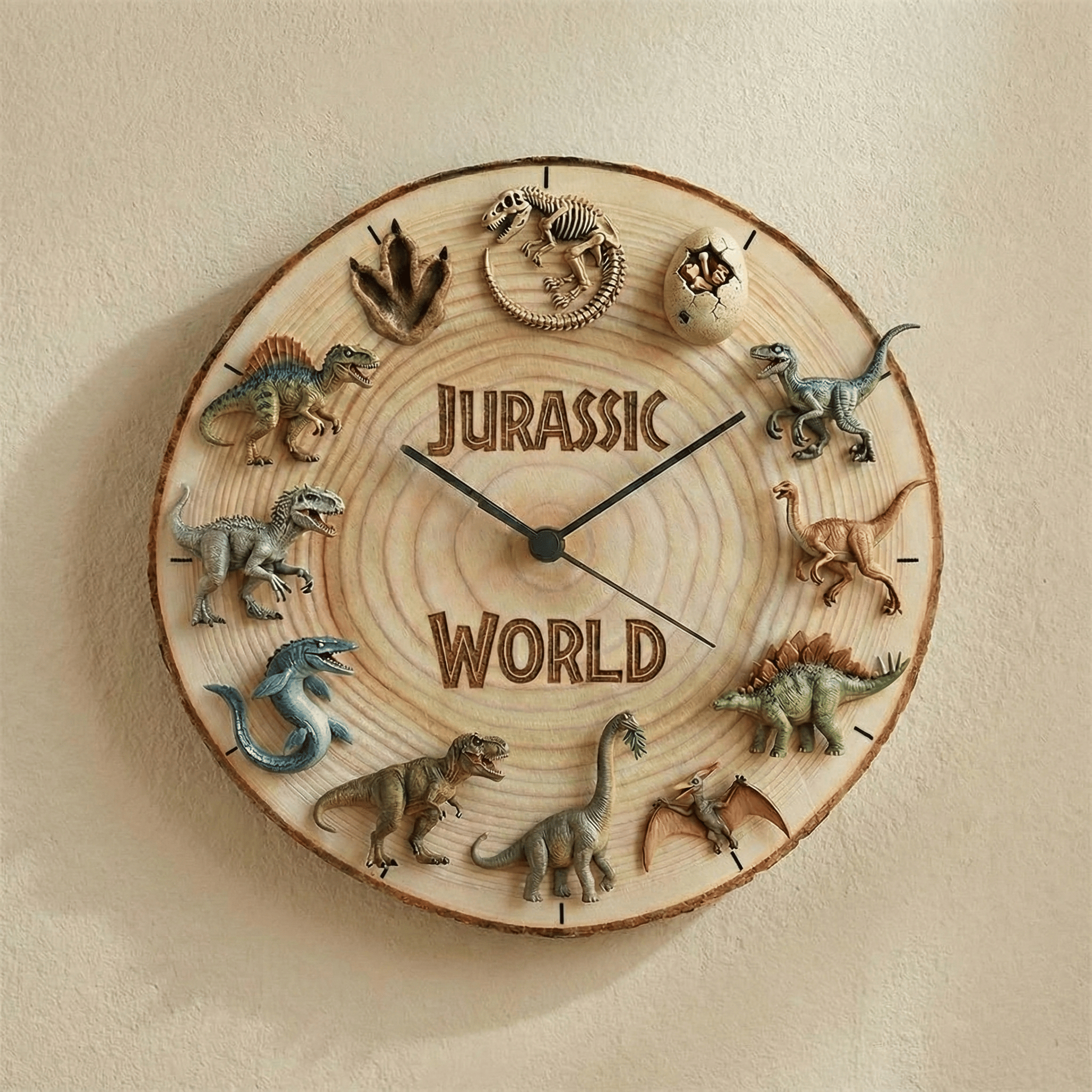 JRSW Wooden Wall Clock HTTT
