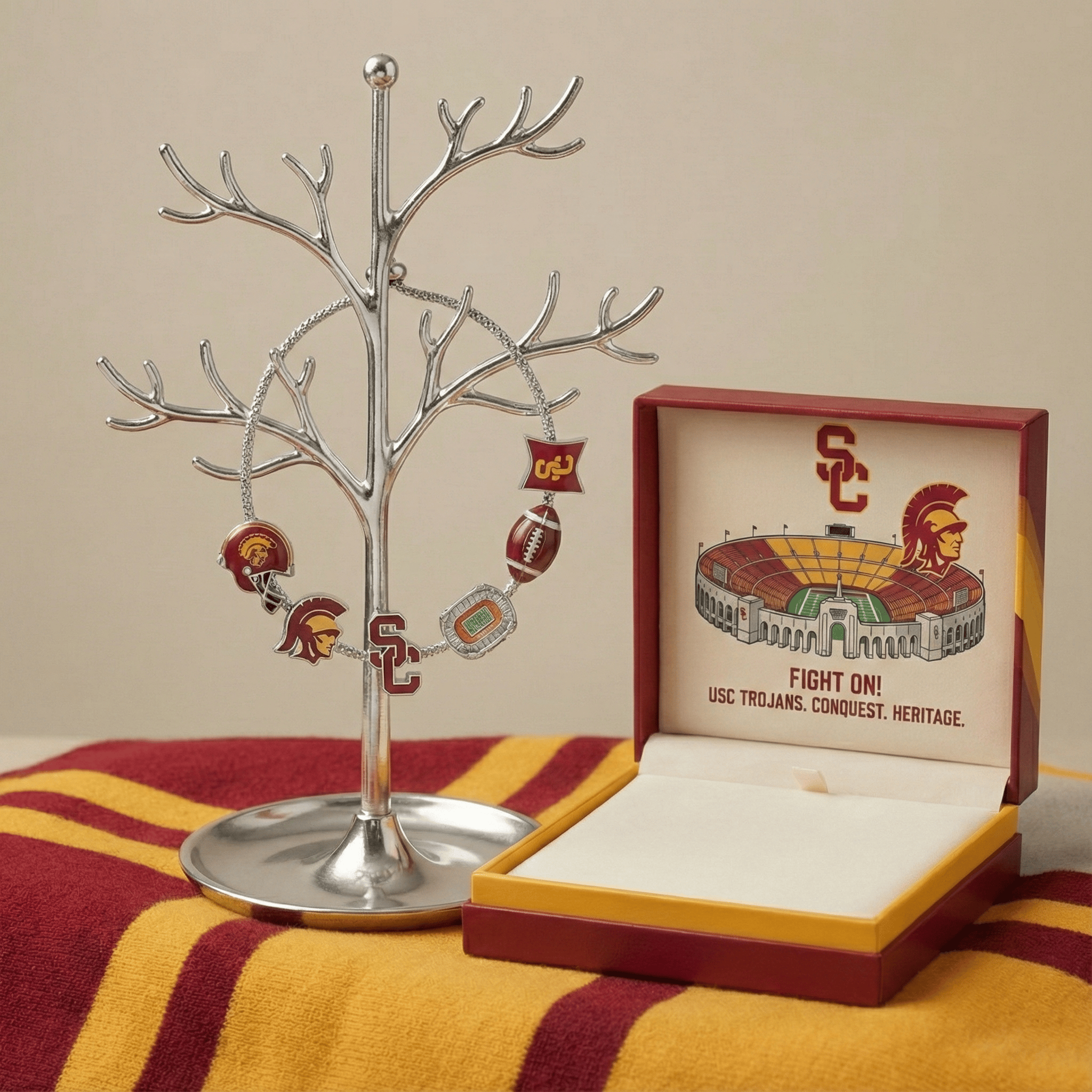 USC Adjustable Charm Bracelet HTTT