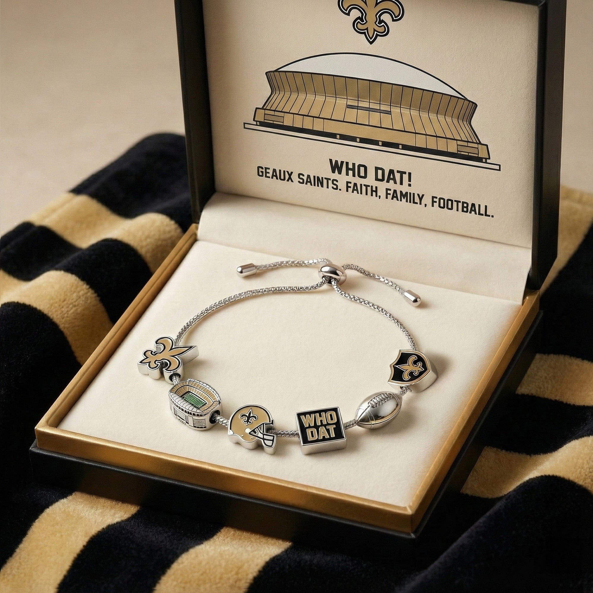 NOS Adjustable Charm Bracelet HTTT