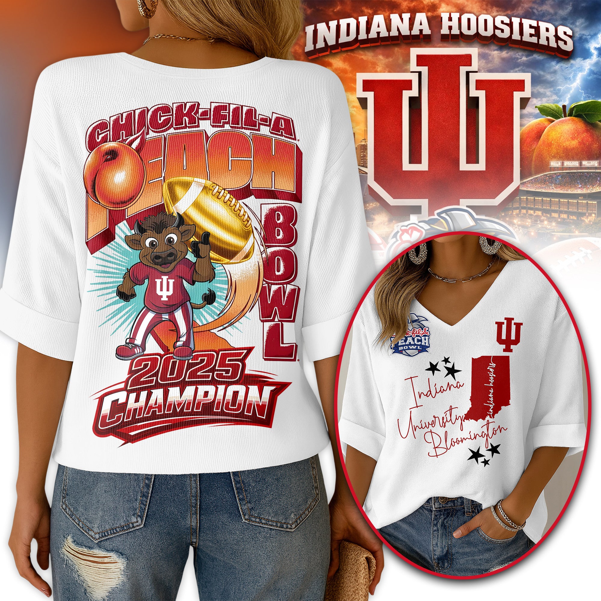IDH V-neck Long Sleeve Shirt HTTT