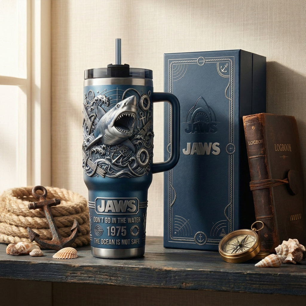 JAWS 40oz Tumbler With Handle HTTT