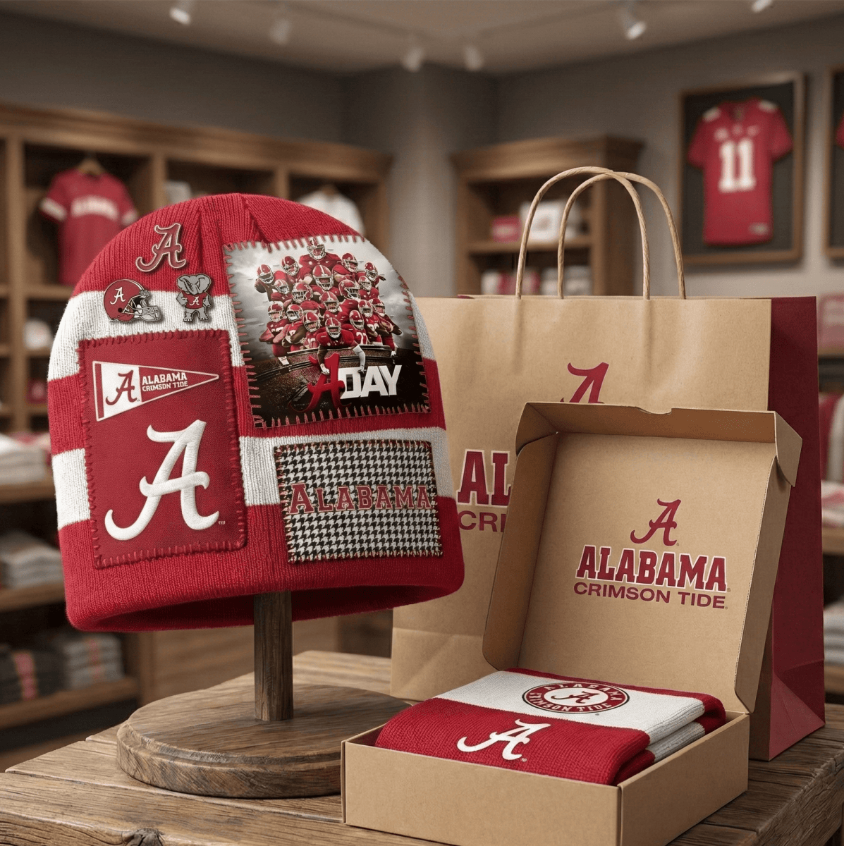 ACT Patchwork Beanie Hat HTTT